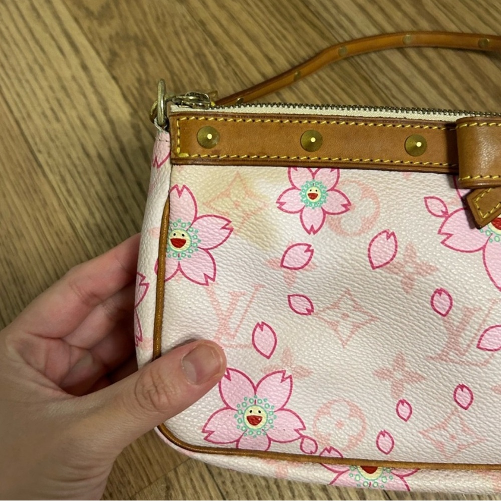 Louis Vuitton x Murakami Pink Cherry Blossom Pochette - Picture 2 of 9